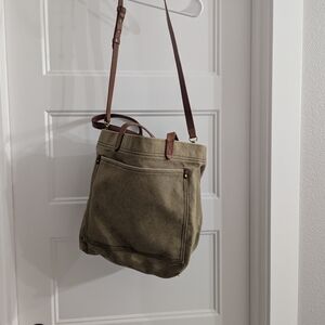 Olive Green Canvas Men's Bag